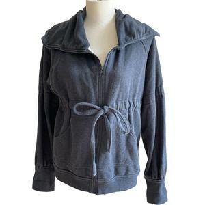 Norma Kamali Long Sleeves Black Jersey Jacket Sz M